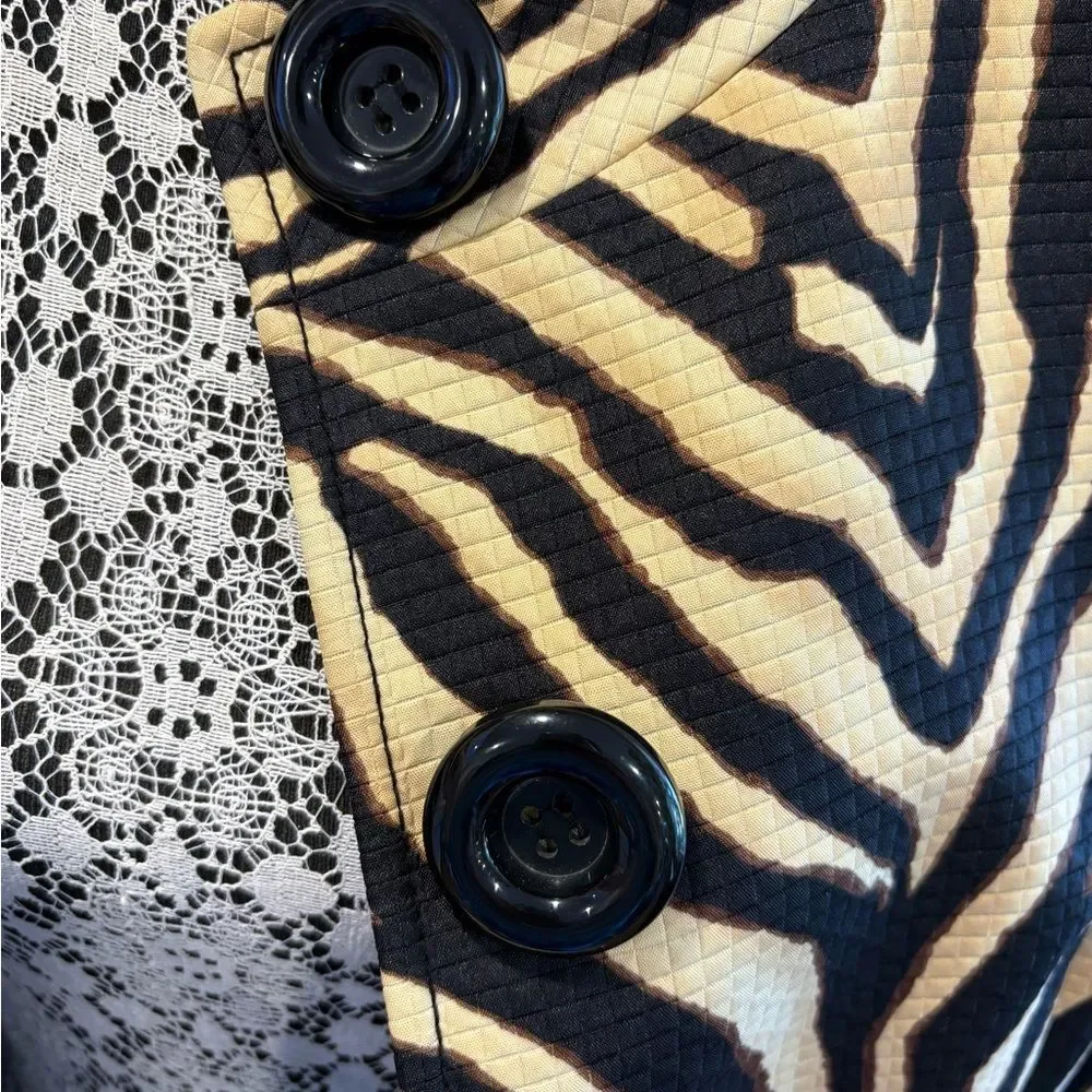 Liz Claiborne Zebra Pattern Blazer - Picture 3 of 14